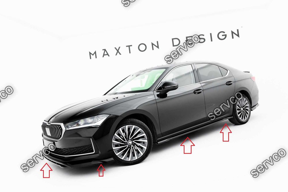 Pachet Exterior Prelungiri Body kit tuning Skoda Superb Sedan Mk4 2024- v3 - Maxton Design