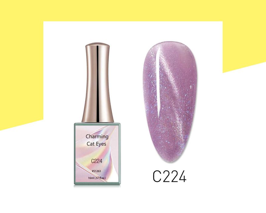 Професионален UV/LED магнитен гел лак CANNI, котешко око - 16 мл.