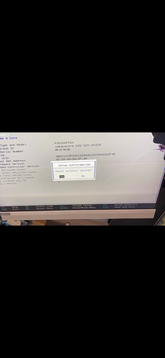 Lenovo All in one AIO model F0DJ cu display spart  pentru piese