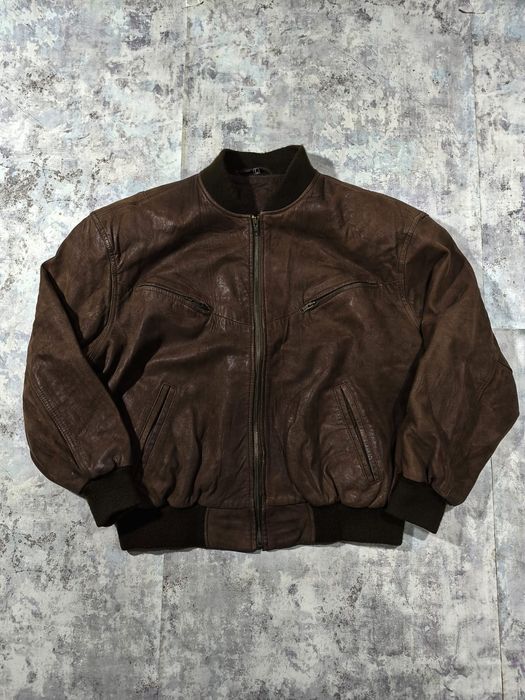 Geaca piele Paris Dakar vinyage