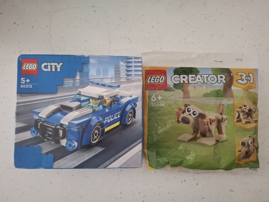 LEGO City Полицейска кола 60312 и LEGO Creator 3 в 1 - Животни 30666
Двете на цена от 10€