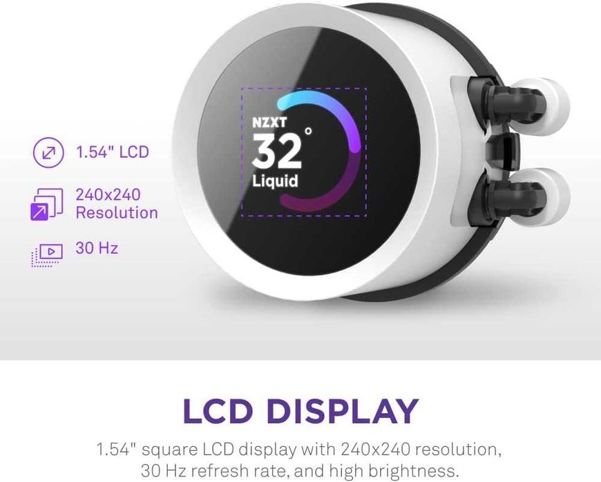 NZXT Kraken 360 RGB 360mm AIO LCD – NOU cu garantie, fără ventilatoare