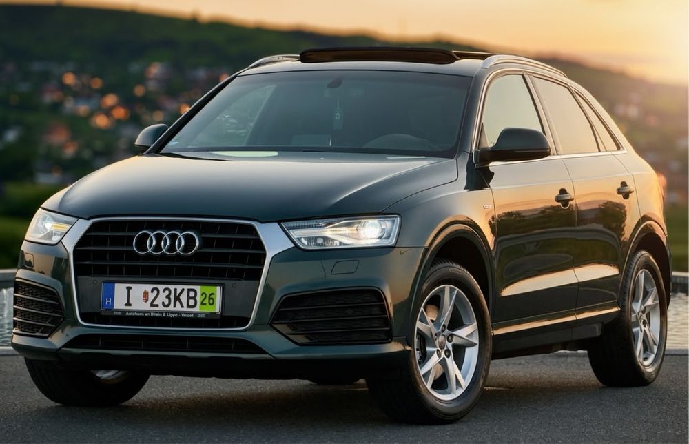Audi Q3 S-Line 2018 Euro 6 2.0 TDI 150 CP Cutie Manuala 6+1 Keyless Go Keyless Entry Panoramic Bose Plafon Negru