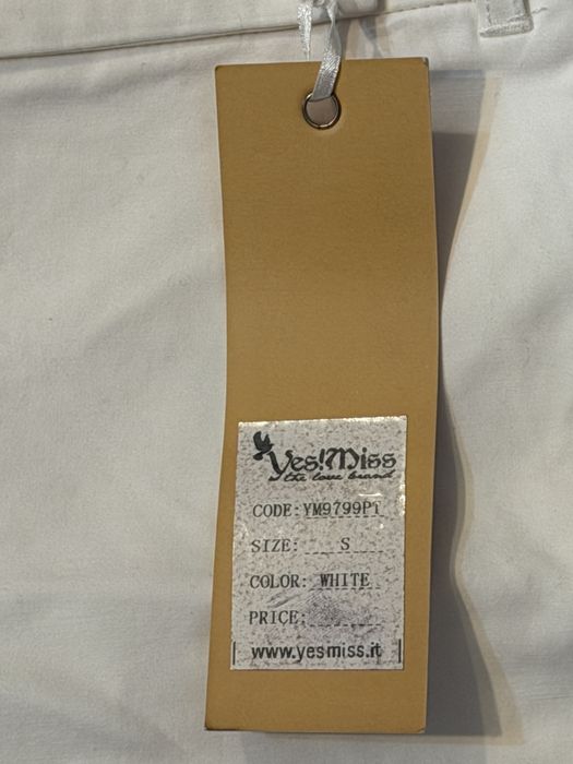Pantalonii albi YesMiss (noi cu etichetă)