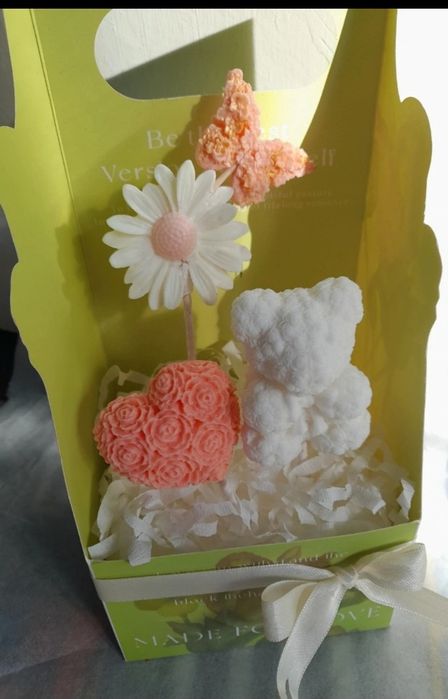 Aranjament delicat, realizat manual din săpun parfumat