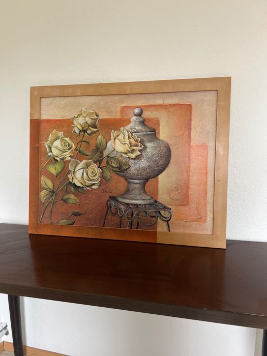 Картина 88х68см три рози