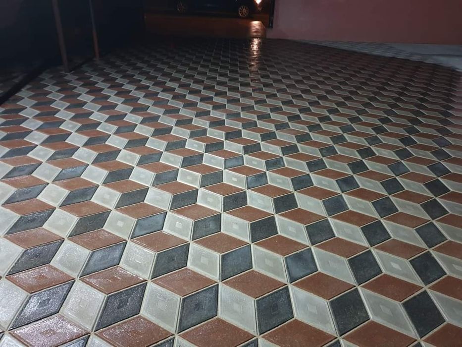 Fabricam pavaje model Solzi Patern de la 42lei mp Montaj pavele dale