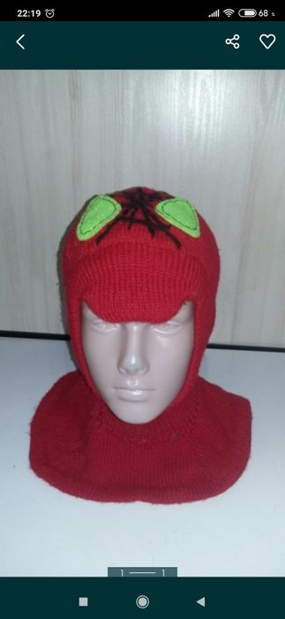 Шапка человек паук spiderman для мальчика шапка с косами для девочки