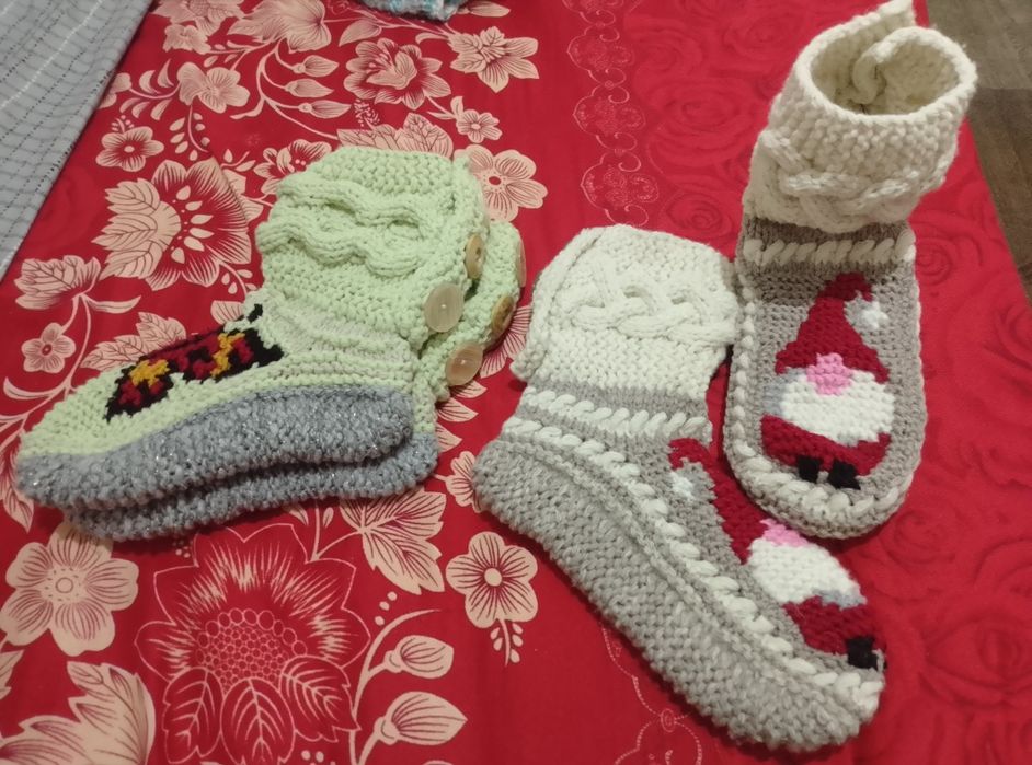 Вязанные носки следки