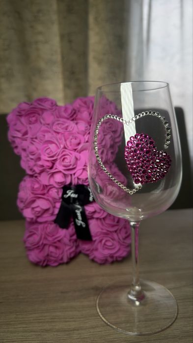 Инкрустация на чаши с кристали