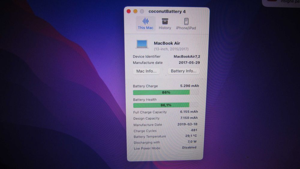 Laptop MacBOOK AIR 2017