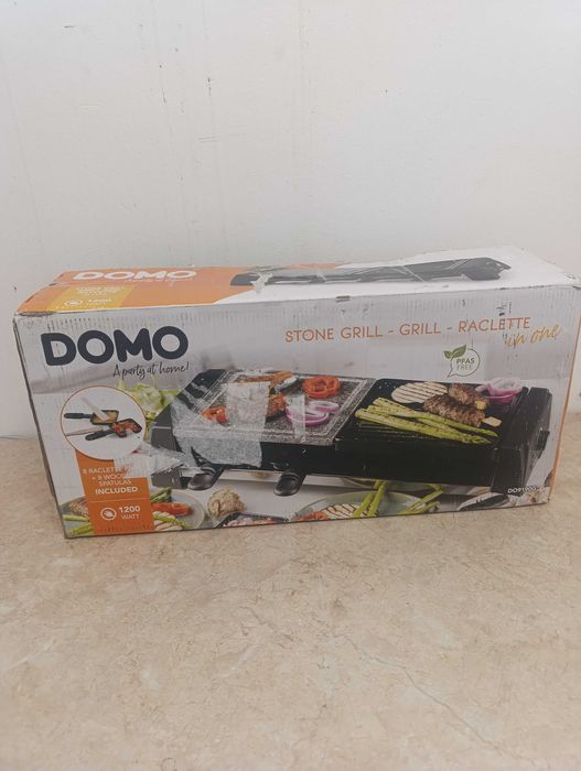 Електрическа скара Domo DO9190G 1200W (Грил Раклет)