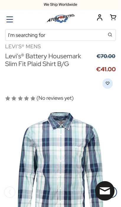 Чисто нова мъжка риза Levi’s® - размер S и М