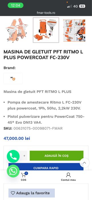 Pompe tencuit/zugravit