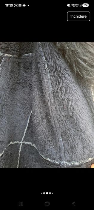 Cojoc damă din blană naturală + cizme damă  piele naturală, Vera Pelle