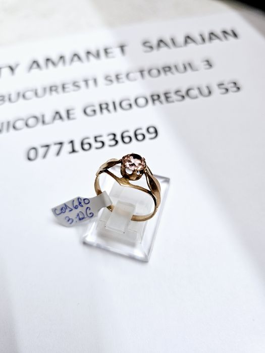 Vand inel dama din aur 14 k 3.12 g cod 680