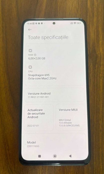 vand Xiaomi Redmi Note 11 Pro 5G impecabil camera 108 mpx, super amoled, 128 gb / 6 gb+2gb ram