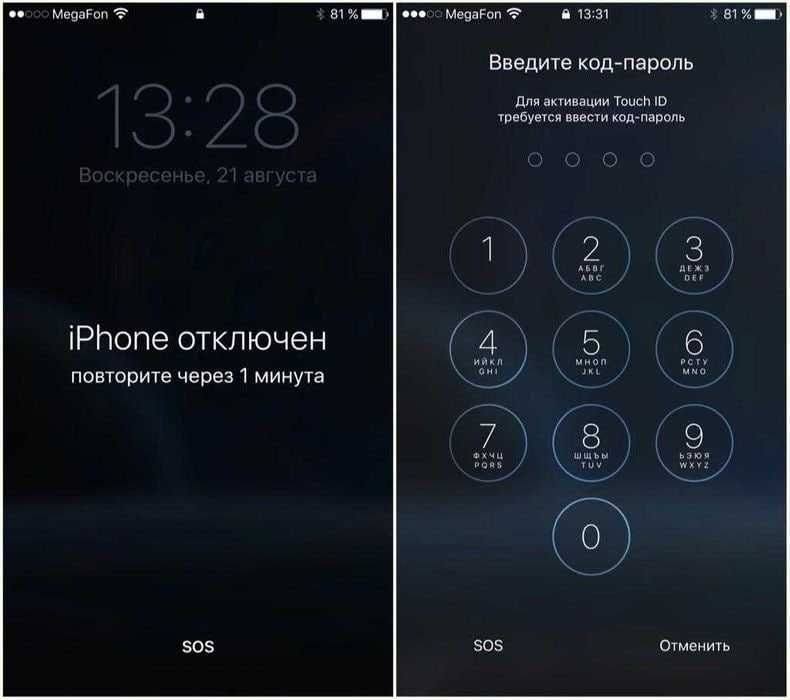 iPhone отключен - Забыли пароль - Прошивка - Apple ID - Установка