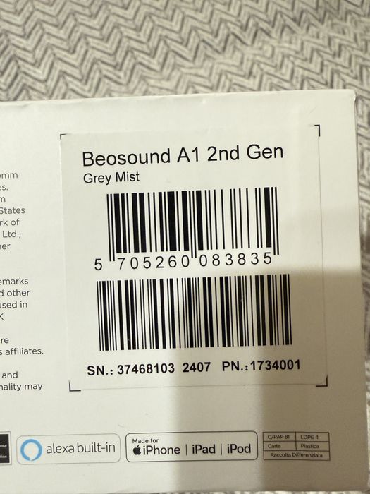 Bang & Olufsen Beosound A1 2nd gen speaker