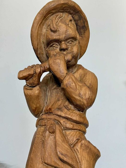 Винтидж фигурка дърворезба