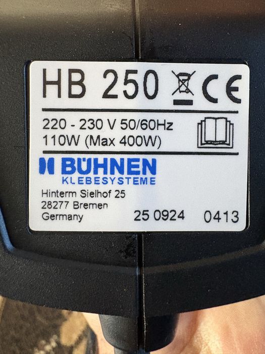 Búhnen HB 250 Професионален пистолет за горещ силикон