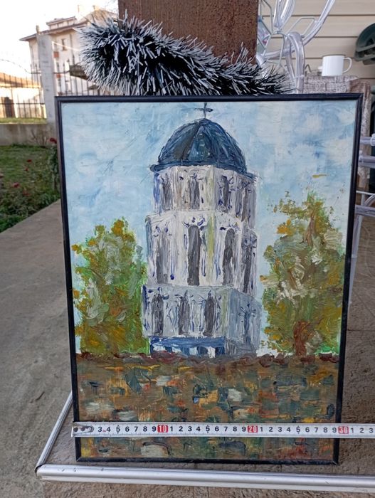 Картини-оригинални живопис,пейзаж/архитектура,рамкирани.