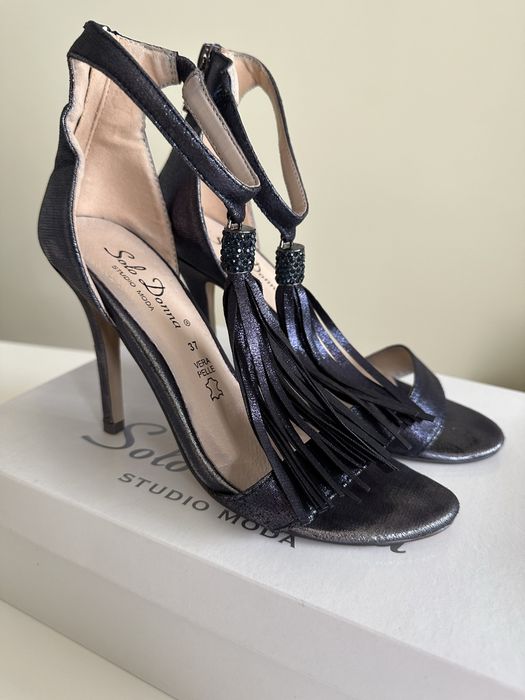 Sandale cu toc Solo Donna