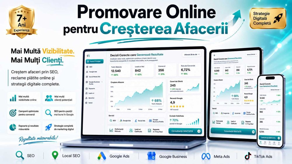 Audit Gratuit si 0% Avans | Cresti Profitul prin Servicii SEO Profesionale cu Abonament Testabil de la 200€ | Scazi Costul pe Client Google & Meta Ads