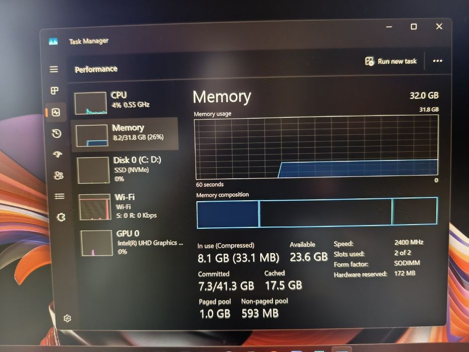 Fujitsu 32GB RAM | i5-8250U | SSD | Ecran Full HD IPS