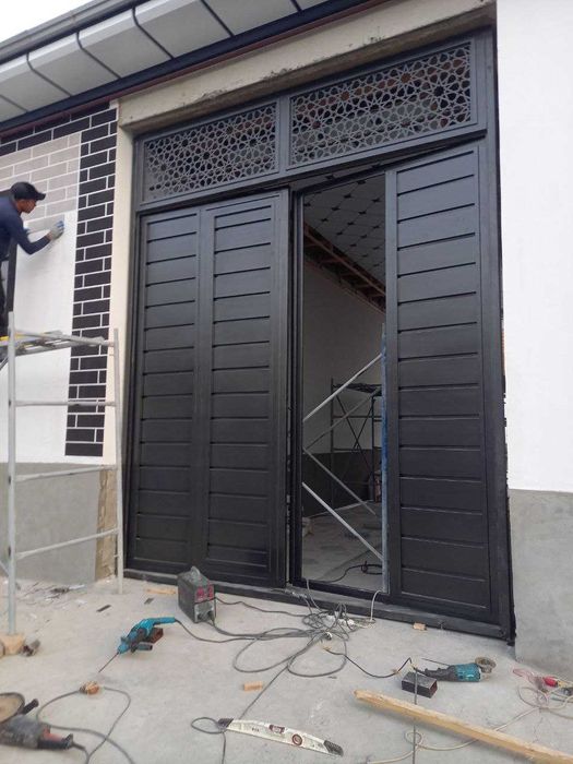 Металлические железные Ворота, Temir darvoza Naves, Цех хайтек