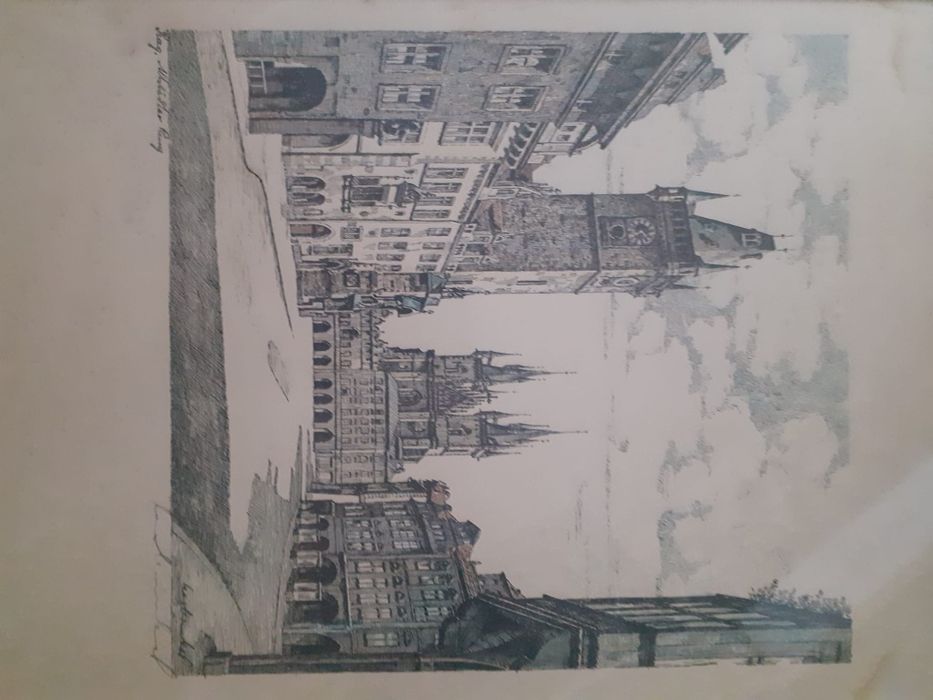 Lot gravuri vechi semnate