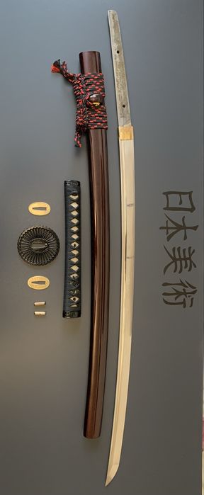 Artă japoneză/sabie katana originală/certificare