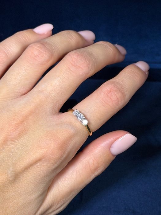 Inel aur 18K 2.15gr diamante