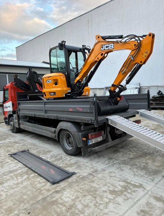 БАГЕР JCB 3.5t,САМОСВАЛ с кран 12t,БУС с борд