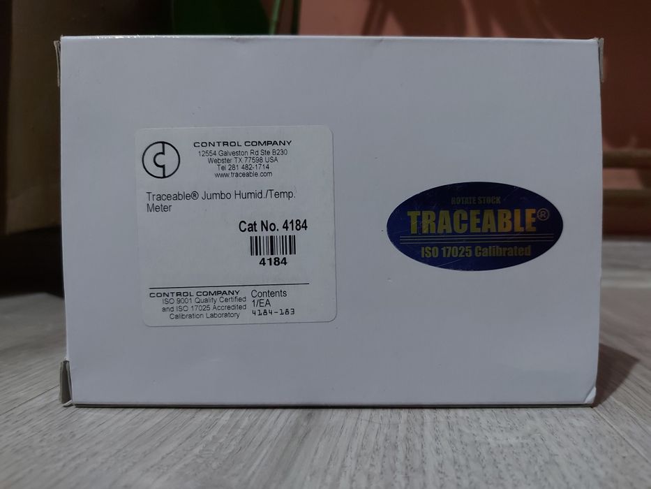 Termometru + higrometru profesional Control Company Traceable 4184