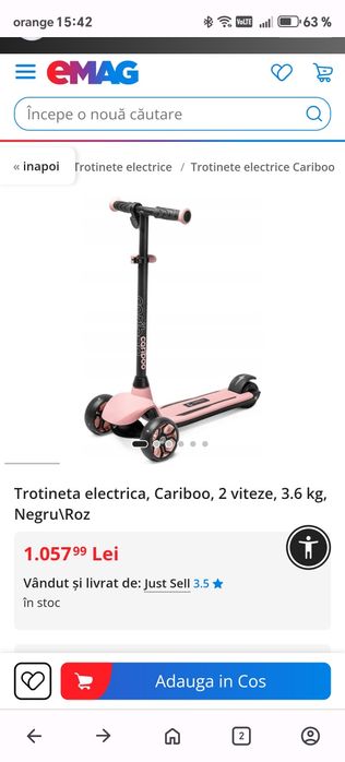 Trotinetă electrică copii