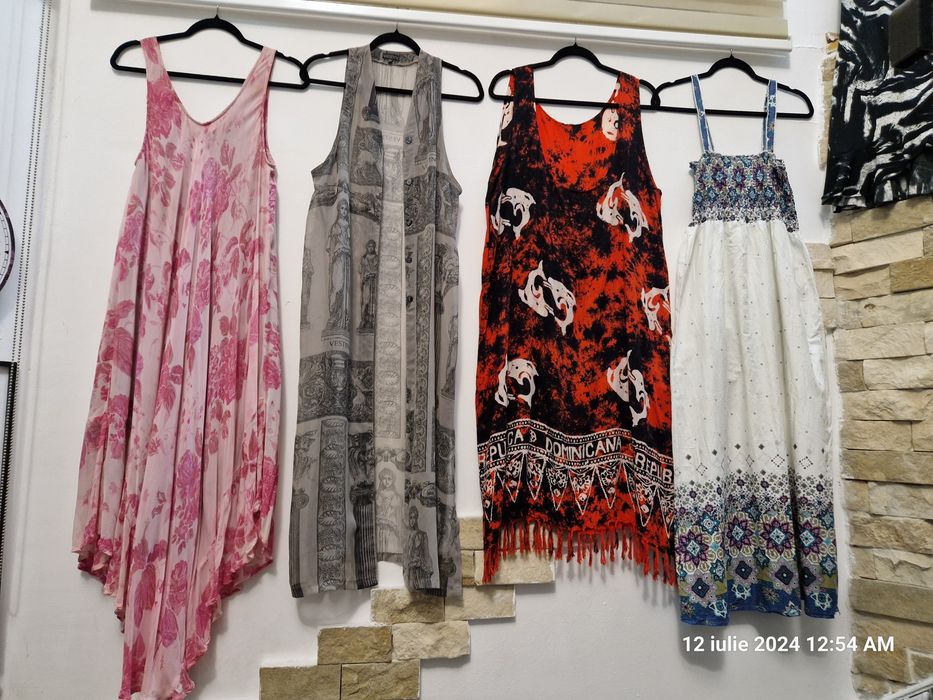Rochii lungi de vara, bumbac si voal