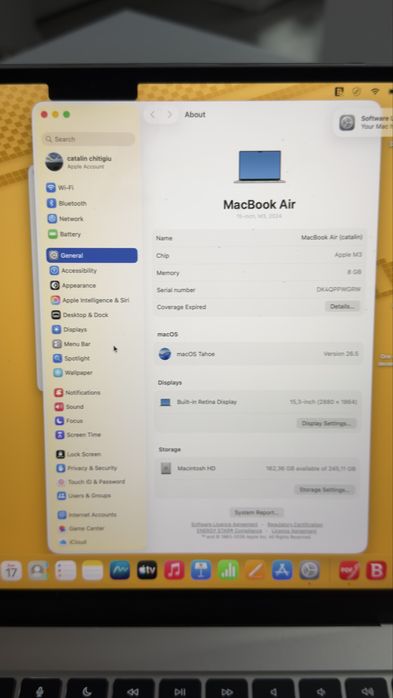 Apple Macbook Air 15’