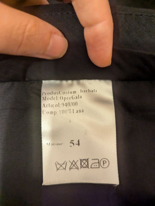 Smoking/Costum mire, mărimea 54, 100% lână