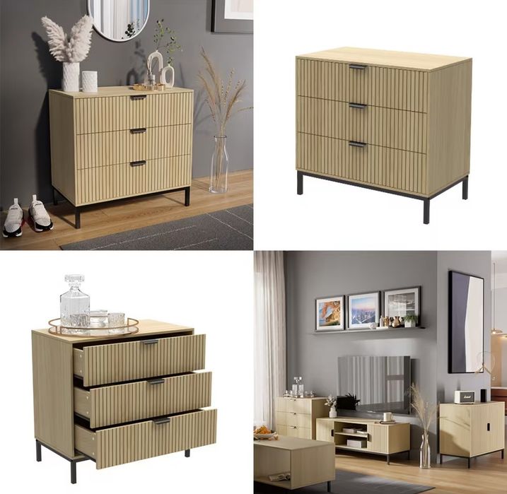 Скрин/комод MDF С 3 чекмеджета 7520