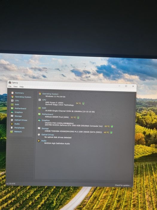 Unitate pc r5 1500x si gtx 1060 6gb