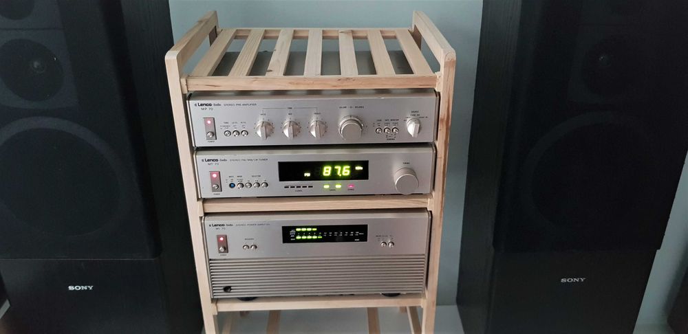 Rare Vintage Lenco Italia Amplificator MI 70 + Pre MP 70 + Tuner MT 70 – Power Linie Amplificare