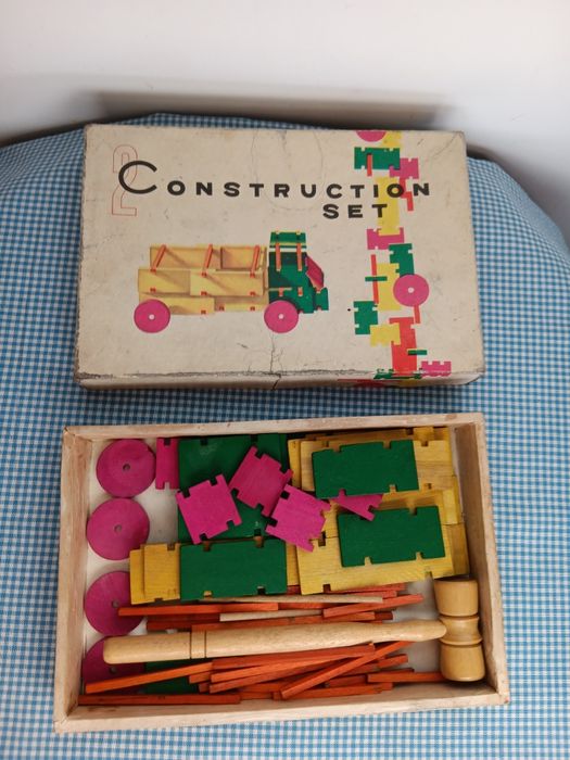 Joc vechi Construction Set, de colectie, perioada comunista RSR,