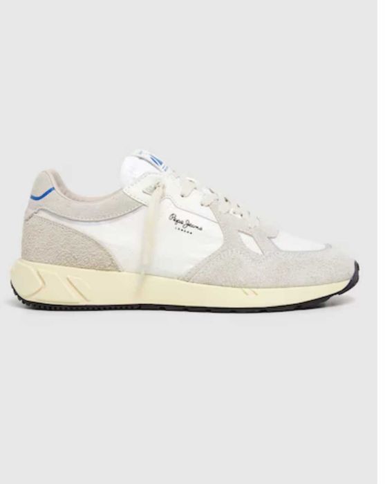 Скосени спортни обувки от велур и текстил Pepe jeans london