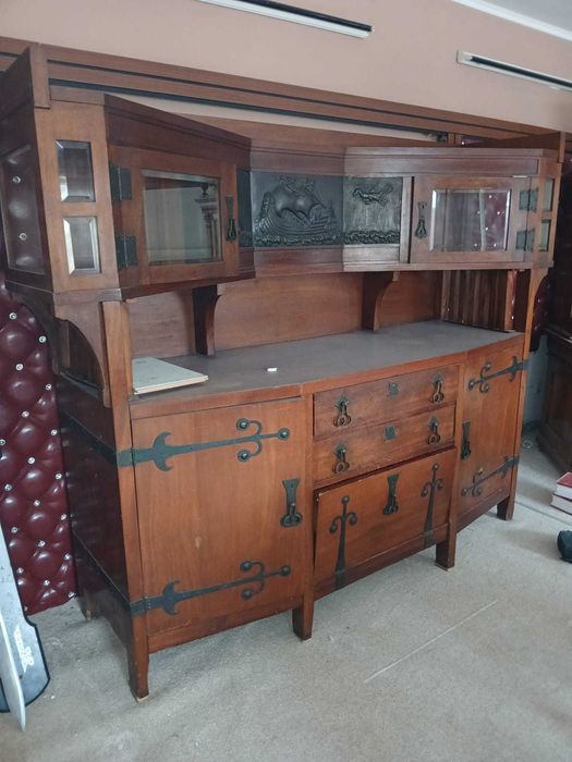 Mobilier antic complet + pian cu coadă Gebrüder Stingl, cca. 1900