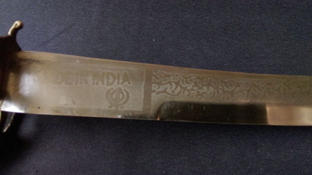 Къса бойна сабя , нож ! Колониална Британска Индия
