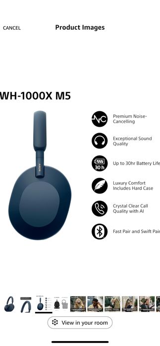 Casti SONY WH-1000XM5