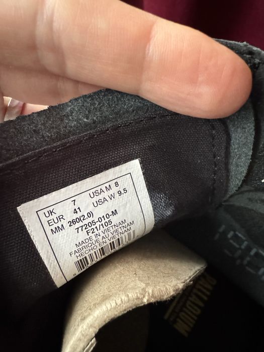 Ghete Palladium - piele - noi cu eticheta