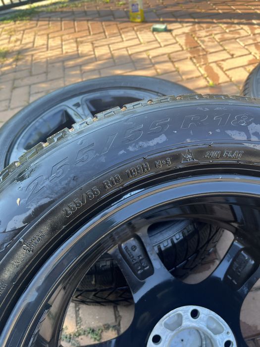Jante 5x120 R18 BMW X4/X5/X6 , 255/55/18 Pirelli Runflat +Senzori presiune roti