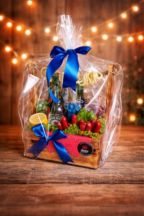 Букеты боксы подарки для мужчин